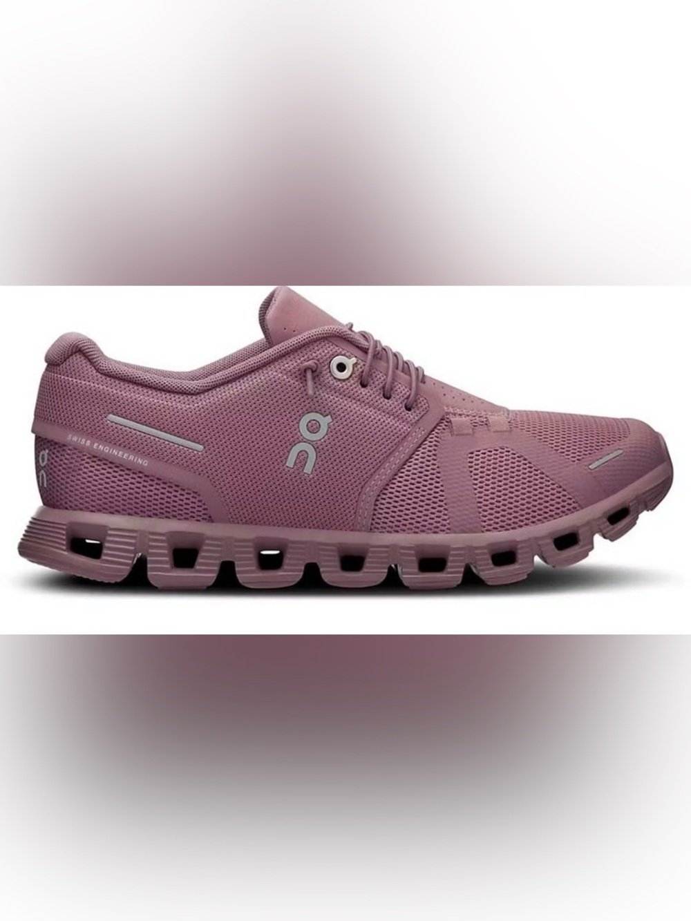 On Cloud 5 LIGHTWEIGHT Womens Size 6 Running Shoes Sneakers Fig Quartz - Picture 2 of 13